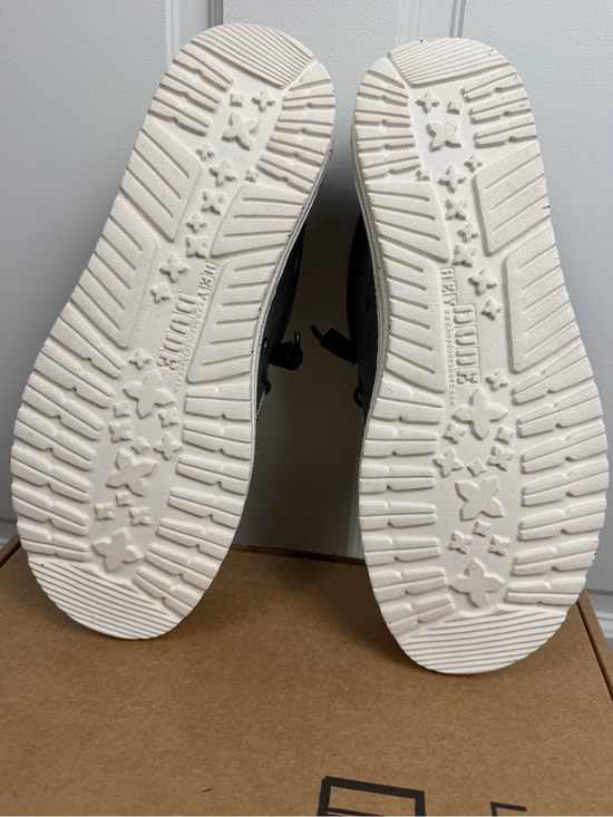 Hey Dude Grey Canvas Slip-On Loafers with Patterned Lining main image 2